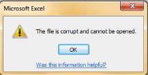 File corrupted cannot open MS ofccice 2010