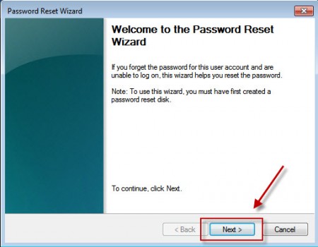 password reset