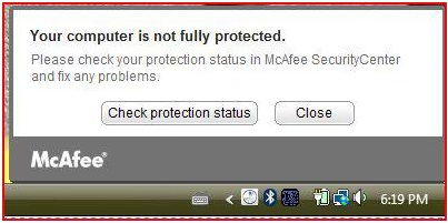 McAfee SecurityCenter and Fix problems