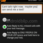 Android tips: Answer call with a text