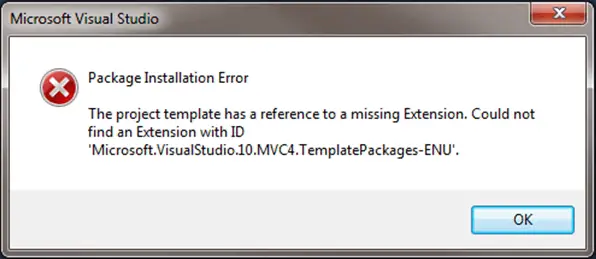 Package Installation error