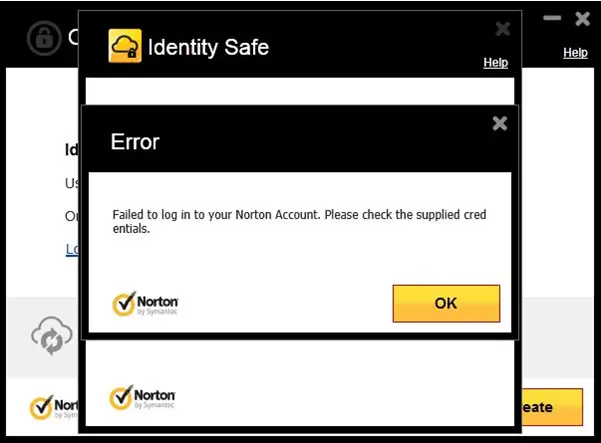 Norton Antivirus error message: 