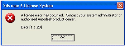Autodesk - error [1.1.20]