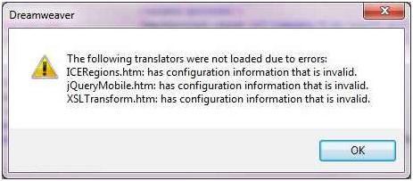 ICEregions.htm: had configuration information that is invalid.
