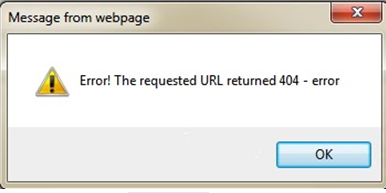 Error! The requested 404 – error