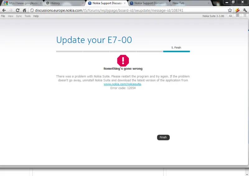 updating Nokia Suite for an E7-00 phone