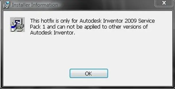 can not be applied to other version of autodesk Inventor.