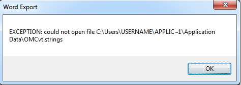 Exception: could not open file C:....Strings
