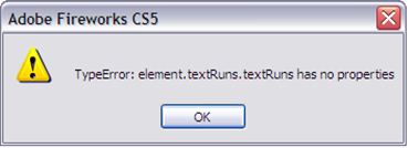 TypeError: element.textRuns.textRuns has no properties