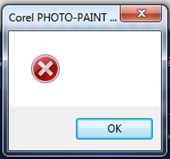 file could be opened and saved in COREL X5