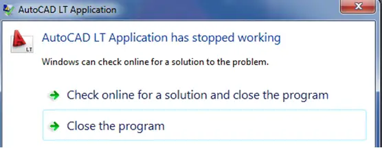 Windows can check online for a solution to the problem.