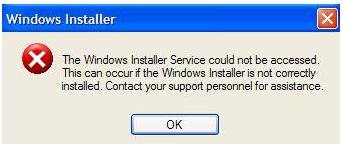 windows installer error