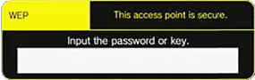 Enter the Password or Key