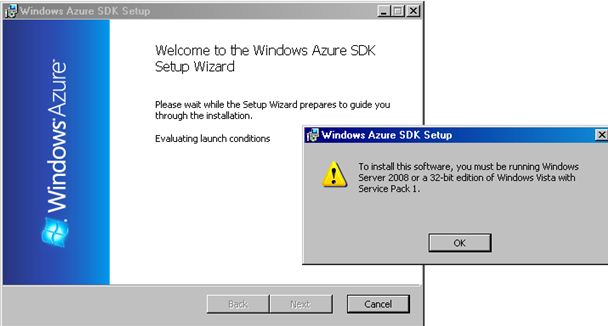 Azure-setup-error