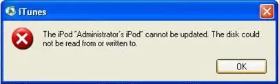 ITunes Ipod Error