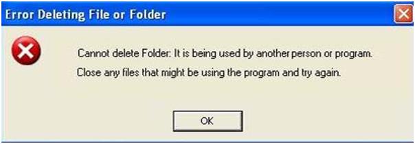 Unlocker software error
