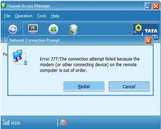 tata photon error message 628