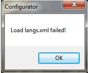 Load langs.xml failed!