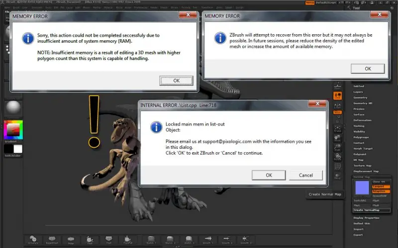 i cant install zbrush drive c error