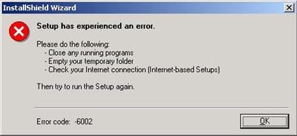 Photoshop CS error-setup.exe-error 6002