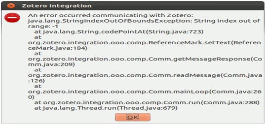 Zotero with 3.0 version integration communication error