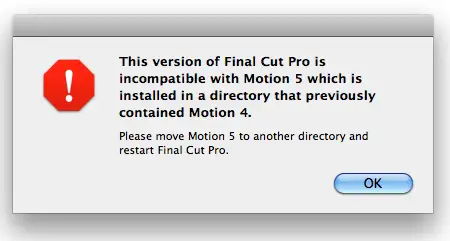 failed to launch final cut pro