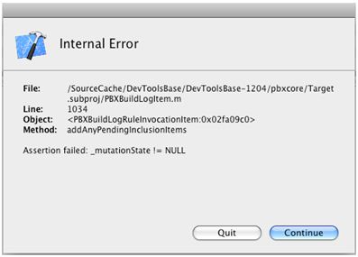 Assertion failed:_mutationState !=NULL