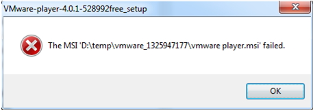 VMware Error