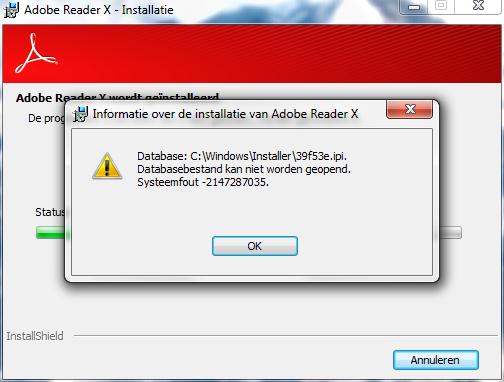Adobe Reader X-error message-2147287035