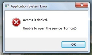 Unable to start Tomcat5