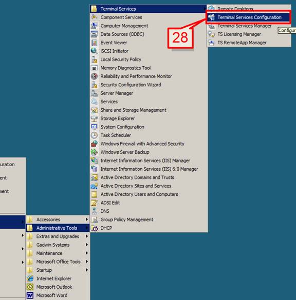 windows server terminal services