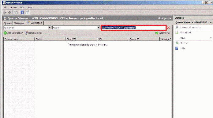 Message Queues of Exchange Server (ES) 2007