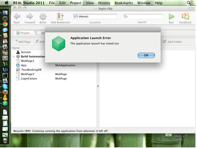 Application error Apple