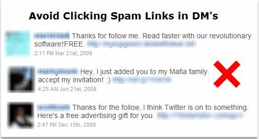 Avoid Clicking Spam Links in DM