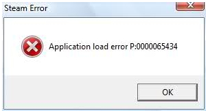 Application load error P:0000065434