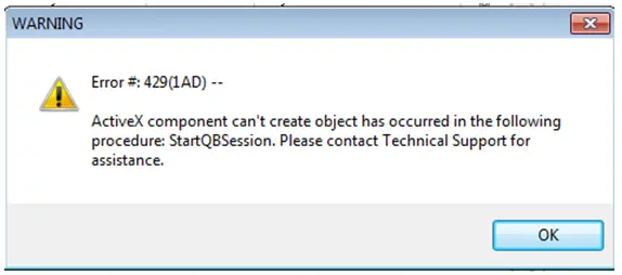 ActiveX component can’t create object has occurred in the following Procedure