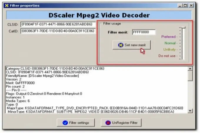 DScaler Mpeg2 Video Decoder