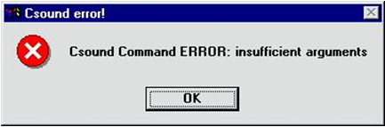 Csou Csound error!