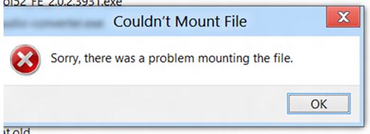 Couldn’t mount file