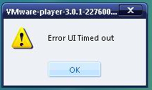 Error UI Timed out