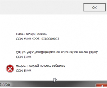Felix Office COM Error