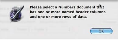 Please select a Numbers document