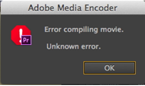 Error compiling movie