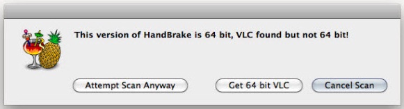 VLC found but not 64 bits