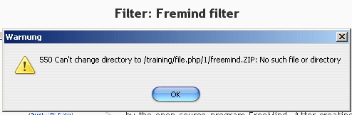 550 Can’t change directory to /training/file.php/1/freemind.zip: No such file or directory