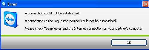 Teamviewer and the Internet connection on your partner's computer