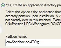 Creation for Application data