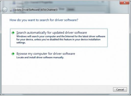 Click driver update-click search via internet.