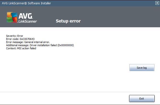 Installer Setup Error