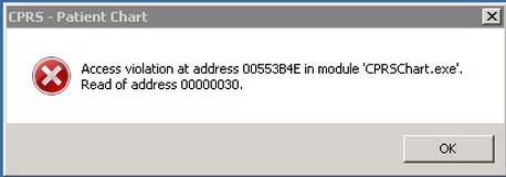 Access violation